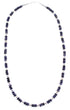 Sterling Silver Botswana And Purple Agate Bead Navajo Necklace RX98046