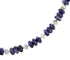 Sterling Silver Botswana And Purple Agate Bead Navajo Necklace RX98046