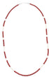 Coral And Fresh Water Pearl Sterling Silver Navajo Bead Necklace AX98192