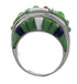 Multicolor Inlay Genuine Sterling Silver Ring Size 6-3/4 AS25479