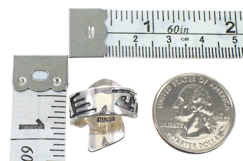 Turquoise Purple Oyster Shell Sterling Silver Ring Size 5-1/2 AS37121