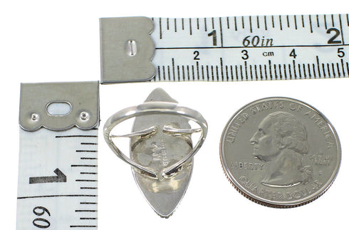 Multicolor Inlay Sterling Silver Jewelry Ring Size 6-1/4 AS33998