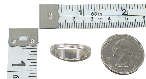 Sterling Silver Red Oyster Shell Opal Jewelry Ring Size 7-3/4 AS39182