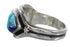Turquoise And Multicolor Sterling Silver Ring Size 7-3/4 AS23805