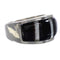 Black Mother of Pearl Sterling Silver Jewelry Ring Size 6-1/2 AS39257