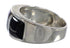 Black Mother of Pearl Sterling Silver Jewelry Ring Size 6-1/2 AS39257