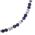 Purple Agate And Botswana Sterling Silver Native American Bead Necklace AX98576