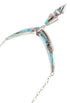 Multicolor Link Necklace With Detachable Centerpiece Earrings YS70516