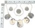 Multicolor Sterling Silver Southwestern Necklace And Earrings Set EX54158
