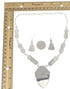 Southwest Red Oyster Shell Link Necklace And Earrings Set EX32930