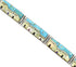 Multicolor Native American Village Design Link Bracelet GS62419