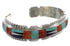 Multicolor Inlay And Silver Cuff Bracelet Jewelry BW70382
