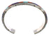 Multicolor Inlay And Silver Cuff Bracelet Jewelry BW70382