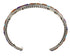 Genuine Sterling Silver And Multicolor Inlay Southwest Cuff Bracelet VX65673