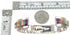 Genuine Sterling Silver And Multicolor Inlay Southwest Cuff Bracelet VX65673