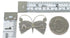 Multicolor Opal Silver Zuni Butterfly Pin Pendant AX99151