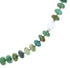 Turquoise White Agate Native American Genuine Sterling Silver Bead Necklace RX99858