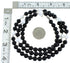 Onyx White Agate Sterling Silver American Indian Bead Necklace RX99893