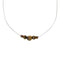 Liquid Sterling Silver And Tiger Eye Bead Necklace AX99872