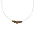 Liquid Sterling Silver And Tiger Eye Bead Necklace AX99872