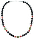 Multicolor Sterling Silver Navajo Bead Necklace AX99906