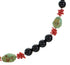 Multicolor Sterling Silver Navajo Bead Necklace AX99906