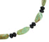 Turquoise And Onyx Silver Navajo Bead Necklace AX99939