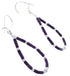 Sugilite Sterling Silver Bead Hook Dangle Earrings AX100032