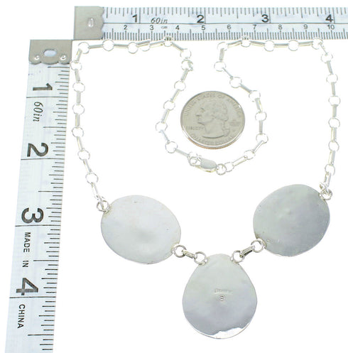 Sterling Silver Pietersite Navajo Link Necklace AX100011