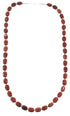 Jasper Navajo Genuine Sterling Silver Bead Necklace AX100046