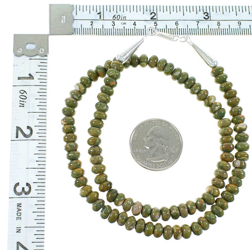 Rhyolite Sterling Silver Southwest Bead Necklace JX130253