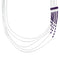 Hand Strung Liquid Genuine Sterling Silver Sugilite Waterfall Necklace AX100042