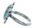 Silver Turquoise Southwest Ring Size 5-3/4 AX100156