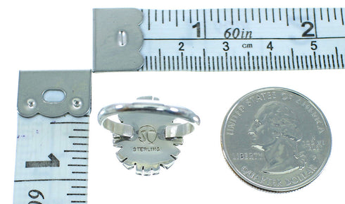 Silver Turquoise Southwest Ring Size 5-3/4 AX100156