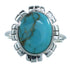 Sterling Silver Turquoise Southwest Ring Size 8-1/2 AX100157