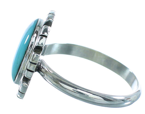 Sterling Silver Turquoise Southwest Ring Size 8-1/2 AX100157