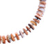 Orange And Purple Oyster Shell Sterling Silver Navajo Bead Necklace AX100278