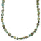 Kingman Turquoise Silver American Indian Bead Necklace AX100327
