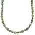 Kingman Turquoise Silver American Indian Bead Necklace AX100327