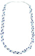 Azurite Liquid Silver 5-Strand Necklace AX100572