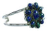 Native American Azurite Genuine Sterling Silver Bracelet RX100738