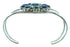 Native American Azurite Genuine Sterling Silver Bracelet RX100738