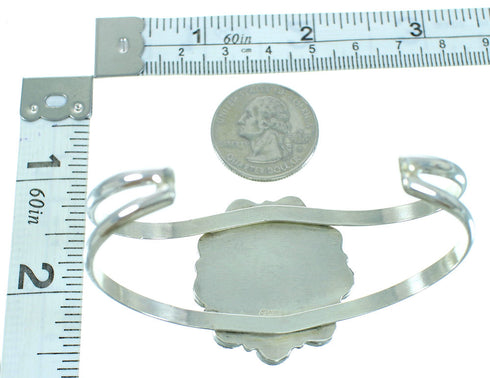 Native American Azurite Genuine Sterling Silver Bracelet RX100738