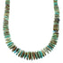 Genuine Sterling Silver Turquoise Navajo Bead Necklace AX100858