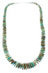Genuine Sterling Silver Turquoise Navajo Bead Necklace AX100858