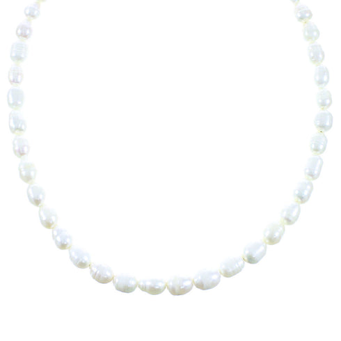 Sterling Silver Fresh Water Pearl Bead Necklace AX102119
