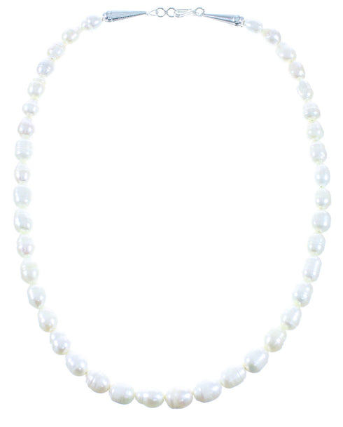 Sterling Silver Fresh Water Pearl Bead Necklace AX102119