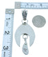 Sterling Silver Turquoise Naja Navajo Pendant AX102232