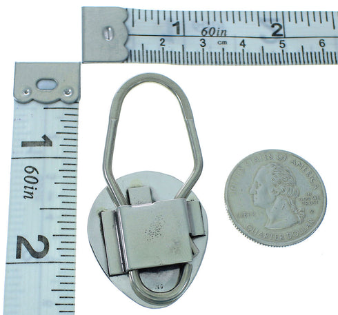 Authentic Sterling Silver Bear Paw Turquoise Navajo Key Chain AX102417