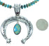 Turquoise Sterling Silver Naja Navajo Bead Necklace Set AX102581